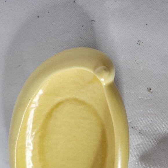 Vintage Haeger USA Pottery Yellow Ceramic Serving Dish Console Bowl MCM - Picture 3 of 8
